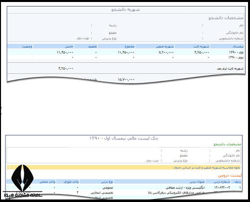 امکانات سایت سس دانشگاه شیراز